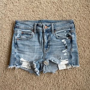 American eagle “hi-rise shortie” shorts